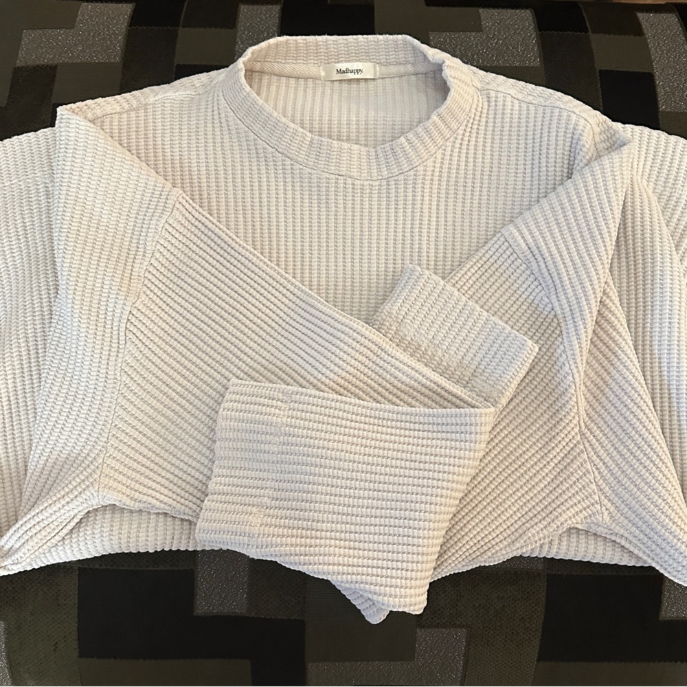 Madhappy Oversized Sweatsuit Set. NWOT. Size: Medium. Color: Ecru